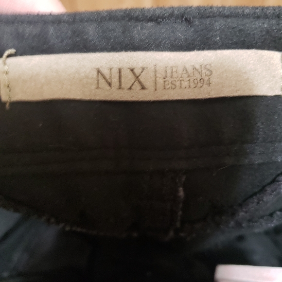 NIX Low Rise Skinny Fit Jeans Womens 26 Black Denim Whimsigoth BodyCon - Picture 4 of 7
